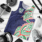 New Zealand Warriors Men Tank Top Polynesian Tribal Tattoo Pacific Sport Art