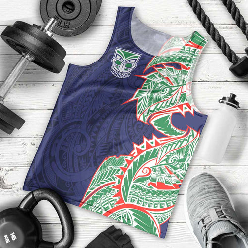 New Zealand Warriors Men Tank Top Polynesian Tribal Tattoo Pacific Sport Art