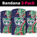 New Zealand Warriors Neck Gaiter Polynesian Tribal Tattoo Pacific Sport Art
