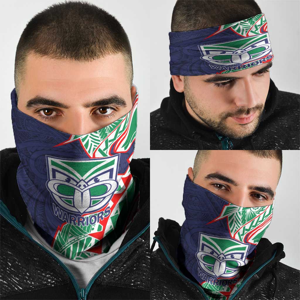 New Zealand Warriors Neck Gaiter Polynesian Tribal Tattoo Pacific Sport Art