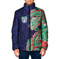 New Zealand Warriors Padded Jacket Polynesian Tribal Tattoo Pacific Sport Art