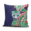 New Zealand Warriors Pillow Cover Polynesian Tribal Tattoo Pacific Sport Art