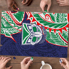 New Zealand Warriors Puzzle Polynesian Tribal Tattoo Pacific Sport Art