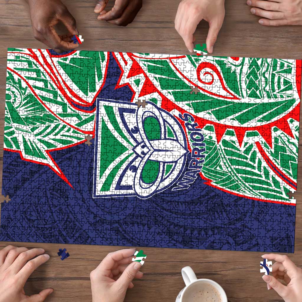 New Zealand Warriors Puzzle Polynesian Tribal Tattoo Pacific Sport Art