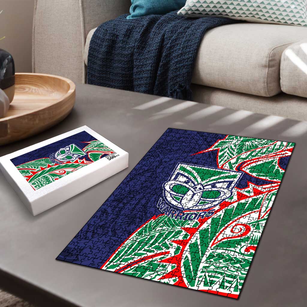 New Zealand Warriors Puzzle Polynesian Tribal Tattoo Pacific Sport Art