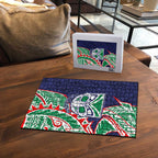 New Zealand Warriors Puzzle Polynesian Tribal Tattoo Pacific Sport Art