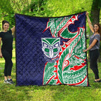 New Zealand Warriors Quilt Polynesian Tribal Tattoo Pacific Sport Art