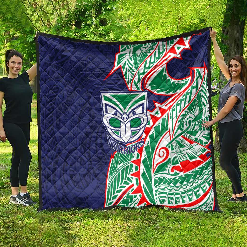 New Zealand Warriors Quilt Polynesian Tribal Tattoo Pacific Sport Art