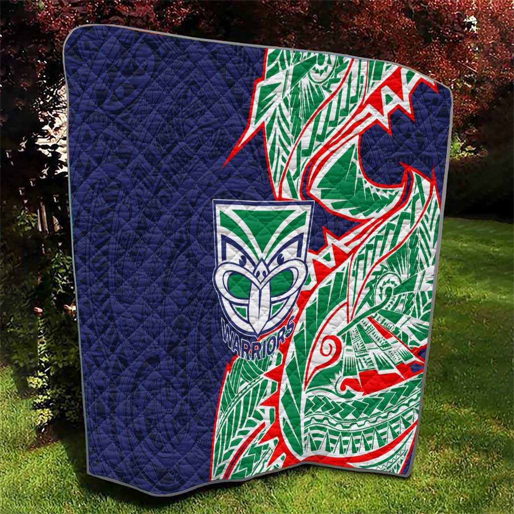 New Zealand Warriors Quilt Polynesian Tribal Tattoo Pacific Sport Art