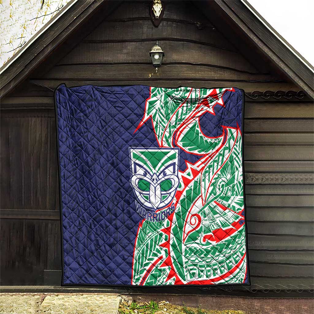 New Zealand Warriors Quilt Polynesian Tribal Tattoo Pacific Sport Art