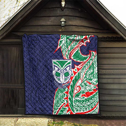 New Zealand Warriors Quilt Polynesian Tribal Tattoo Pacific Sport Art