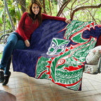 New Zealand Warriors Quilt Polynesian Tribal Tattoo Pacific Sport Art