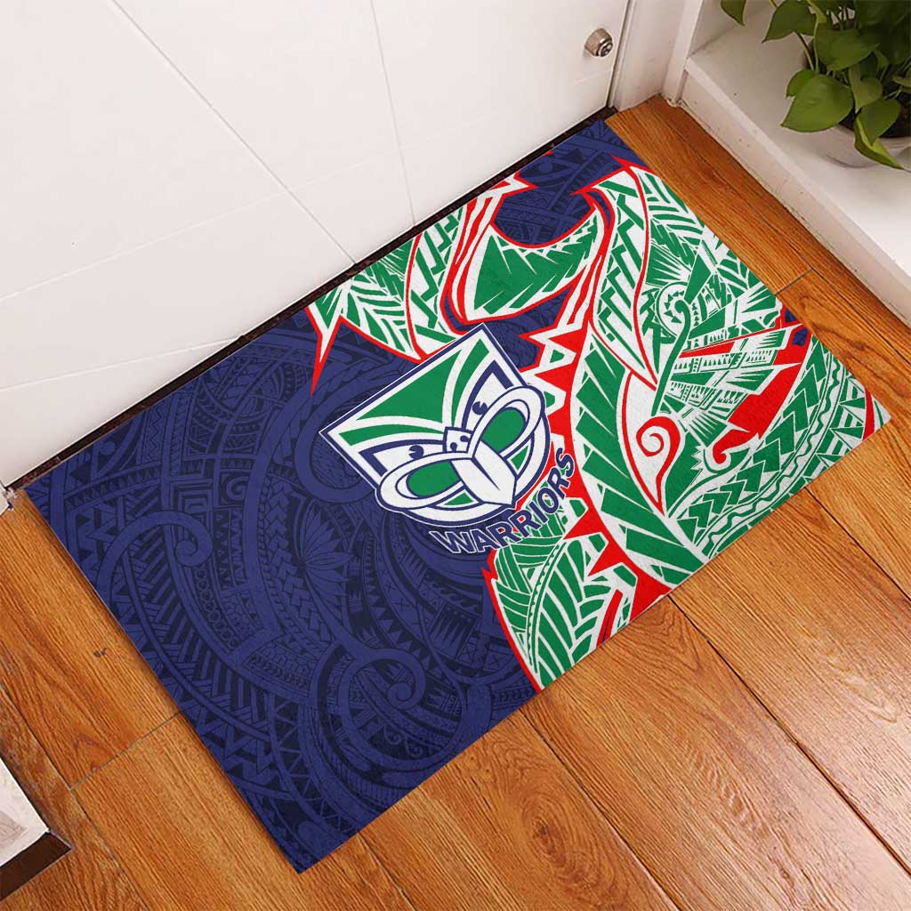 New Zealand Warriors Rubber Doormat Polynesian Tribal Tattoo Pacific Sport Art