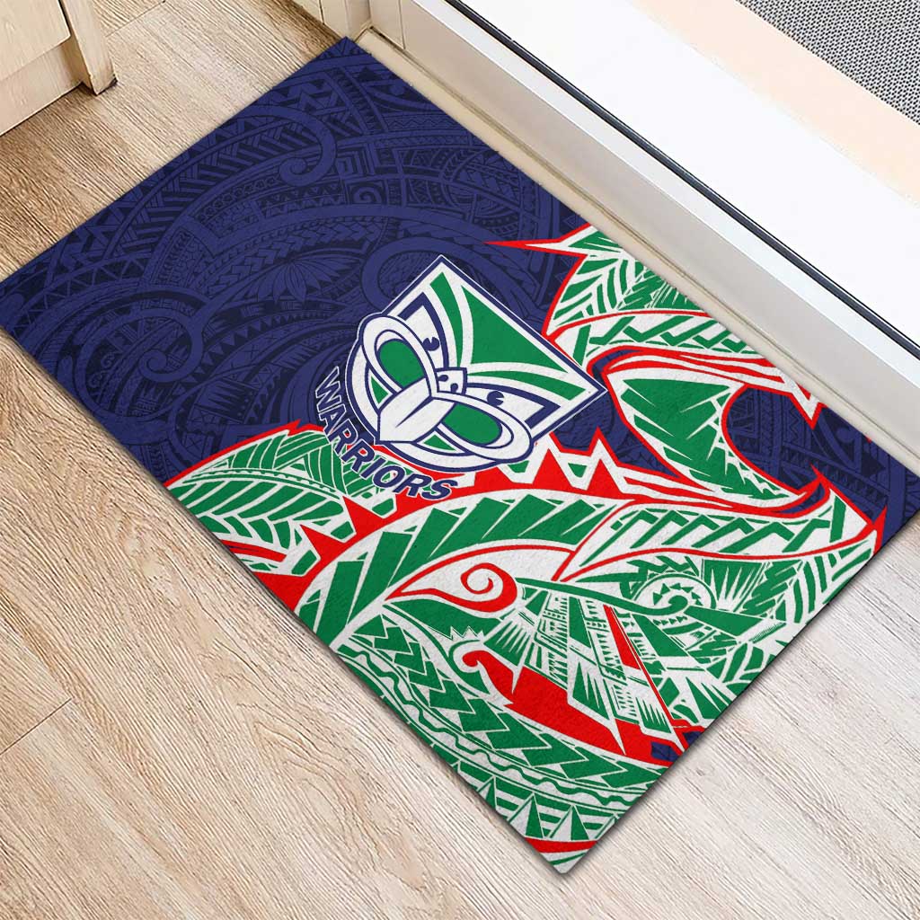 New Zealand Warriors Rubber Doormat Polynesian Tribal Tattoo Pacific Sport Art