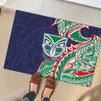 New Zealand Warriors Rubber Doormat Polynesian Tribal Tattoo Pacific Sport Art