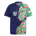 New Zealand Warriors Rugby Jersey Polynesian Tribal Tattoo Pacific Sport Art