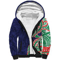 New Zealand Warriors Sherpa Hoodie Polynesian Tribal Tattoo Pacific Sport Art