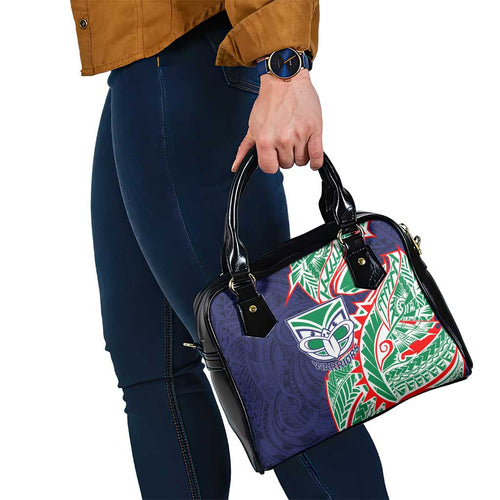 New Zealand Warriors Shoulder Handbag Polynesian Tribal Tattoo Pacific Sport Art