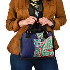 New Zealand Warriors Shoulder Handbag Polynesian Tribal Tattoo Pacific Sport Art