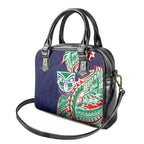 New Zealand Warriors Shoulder Handbag Polynesian Tribal Tattoo Pacific Sport Art