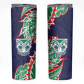 New Zealand Warriors Skinny Tumbler Polynesian Tribal Tattoo Pacific Sport Art