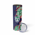 New Zealand Warriors Skinny Tumbler Polynesian Tribal Tattoo Pacific Sport Art