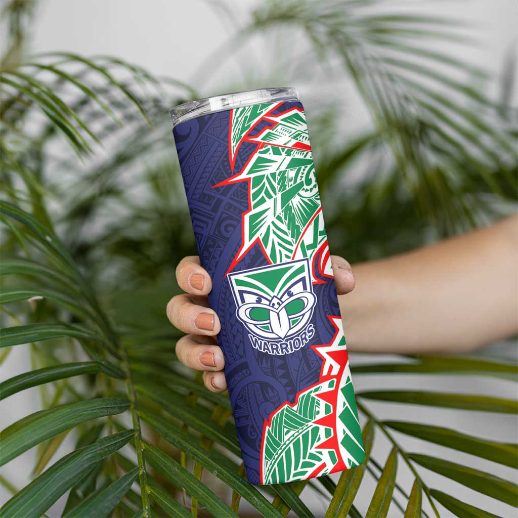 New Zealand Warriors Skinny Tumbler Polynesian Tribal Tattoo Pacific Sport Art