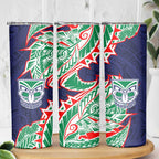New Zealand Warriors Skinny Tumbler Polynesian Tribal Tattoo Pacific Sport Art