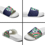 New Zealand Warriors Slide Sandals Polynesian Tribal Tattoo Pacific Sport Art
