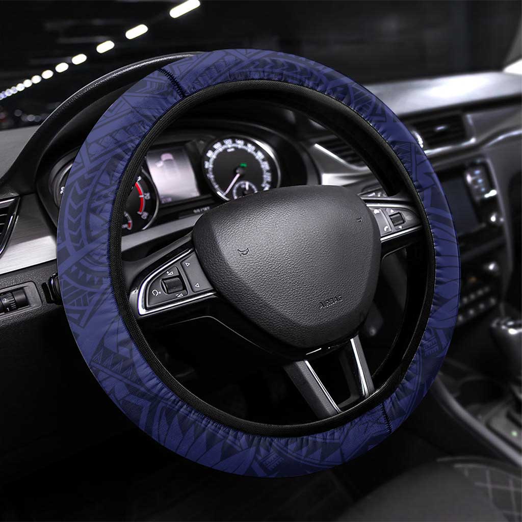 New Zealand Warriors Steering Wheel Cover Polynesian Tribal Tattoo Pacific Sport Art
