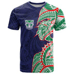 New Zealand Warriors T Shirt Polynesian Tribal Tattoo Pacific Sport Art