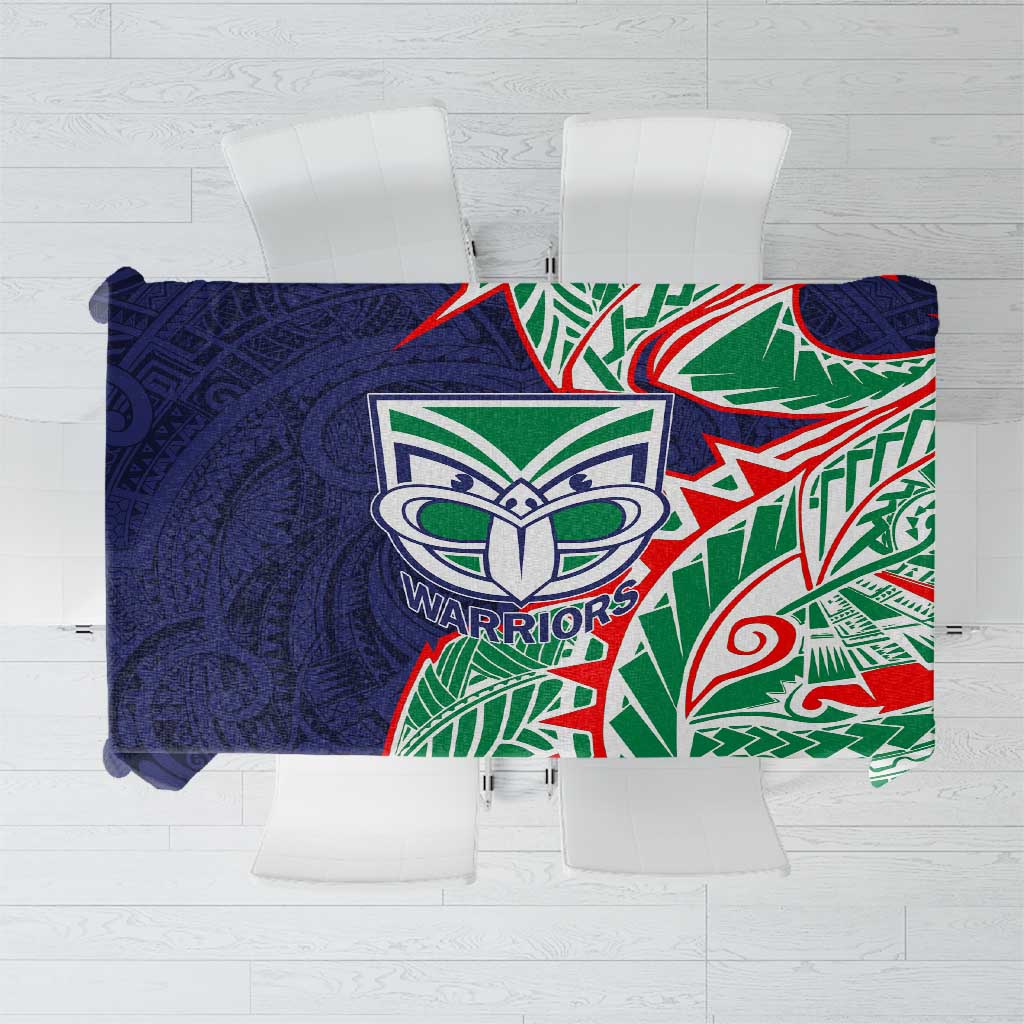 New Zealand Warriors Tablecloth Polynesian Tribal Tattoo Pacific Sport Art