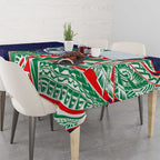 New Zealand Warriors Tablecloth Polynesian Tribal Tattoo Pacific Sport Art