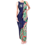 New Zealand Warriors Tank Maxi Dress Polynesian Tribal Tattoo Pacific Sport Art