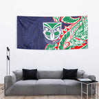 New Zealand Warriors Tapestry Polynesian Tribal Tattoo Pacific Sport Art
