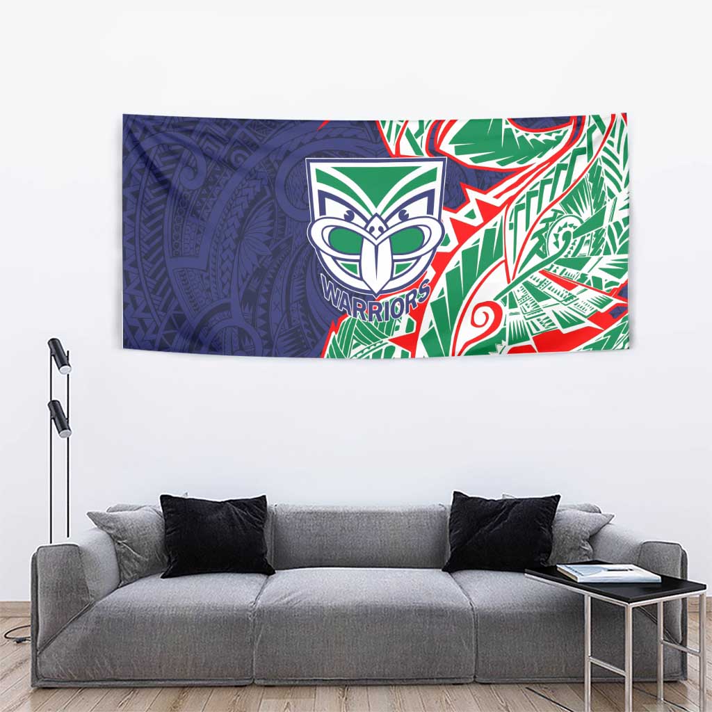 New Zealand Warriors Tapestry Polynesian Tribal Tattoo Pacific Sport Art