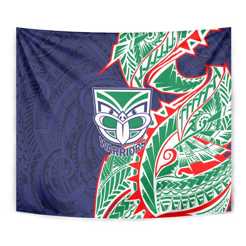 New Zealand Warriors Tapestry Polynesian Tribal Tattoo Pacific Sport Art