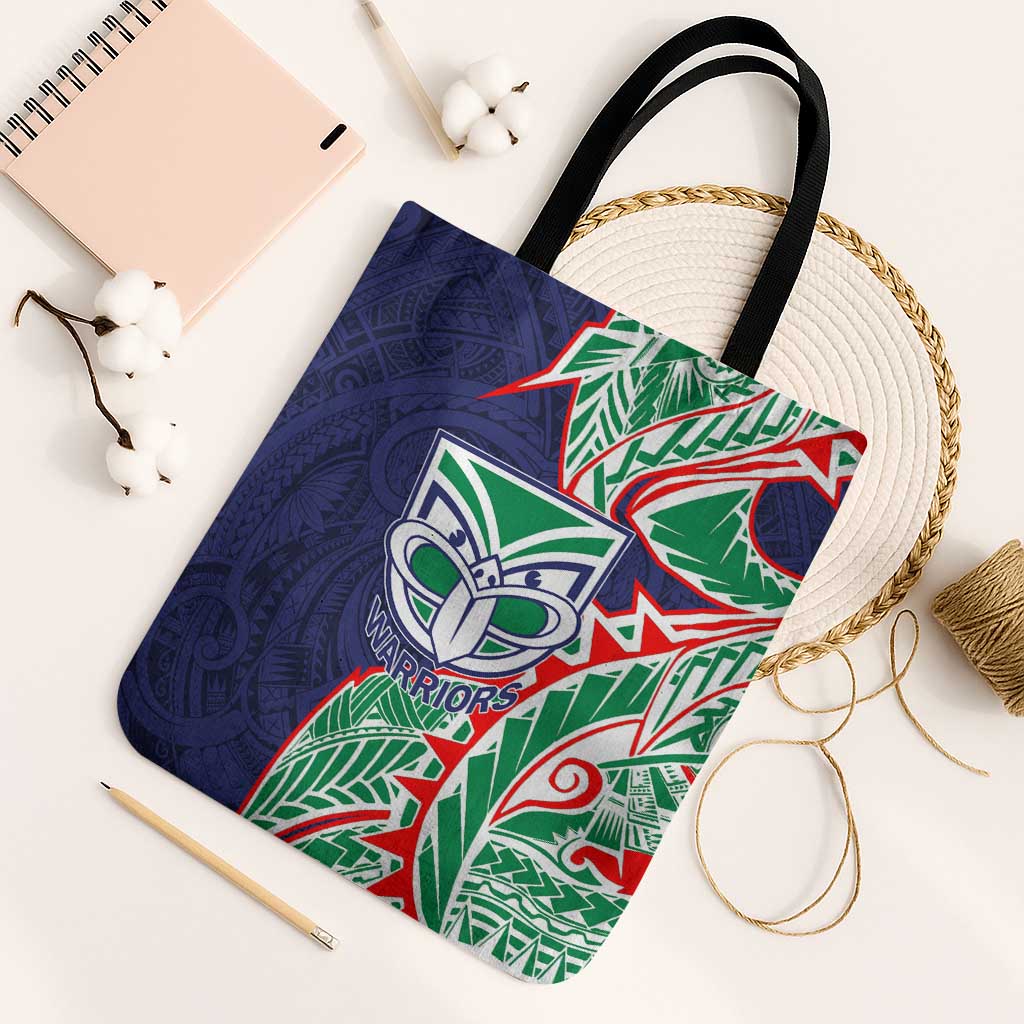 New Zealand Warriors Tote Bag Polynesian Tribal Tattoo Pacific Sport Art