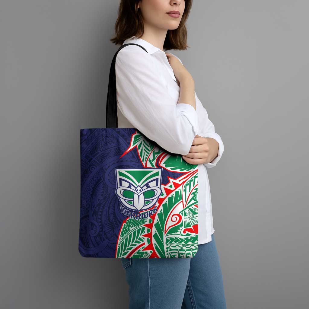 New Zealand Warriors Tote Bag Polynesian Tribal Tattoo Pacific Sport Art