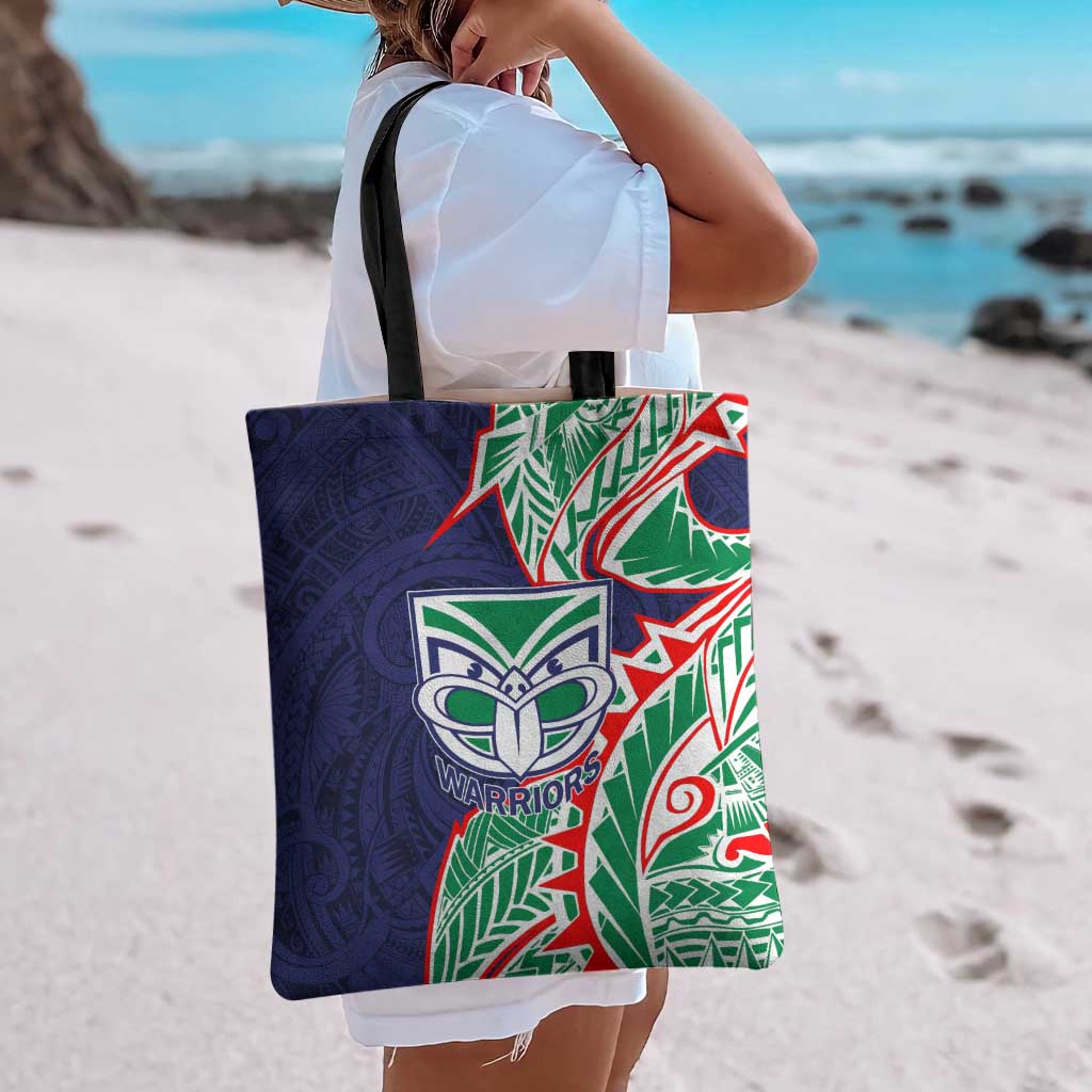 New Zealand Warriors Tote Bag Polynesian Tribal Tattoo Pacific Sport Art