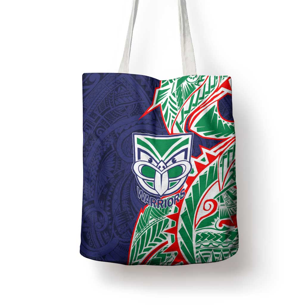 New Zealand Warriors Tote Bag Polynesian Tribal Tattoo Pacific Sport Art