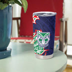 New Zealand Warriors Tumbler Cup Polynesian Tribal Tattoo Pacific Sport Art