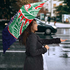 New Zealand Warriors Umbrella Polynesian Tribal Tattoo Pacific Sport Art