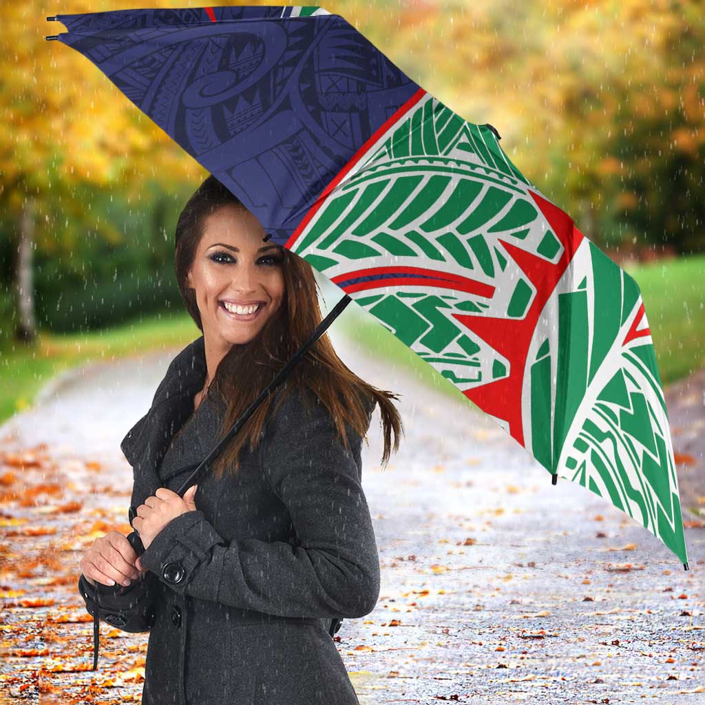 New Zealand Warriors Umbrella Polynesian Tribal Tattoo Pacific Sport Art