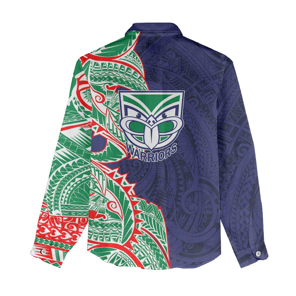 New Zealand Warriors Women Casual Shirt Polynesian Tribal Tattoo Pacific Sport Art