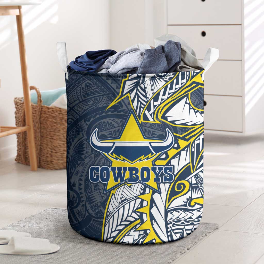 North Queensland Cowboys Laundry Basket Polynesian Tribal Tattoo Pacific Sport Art
