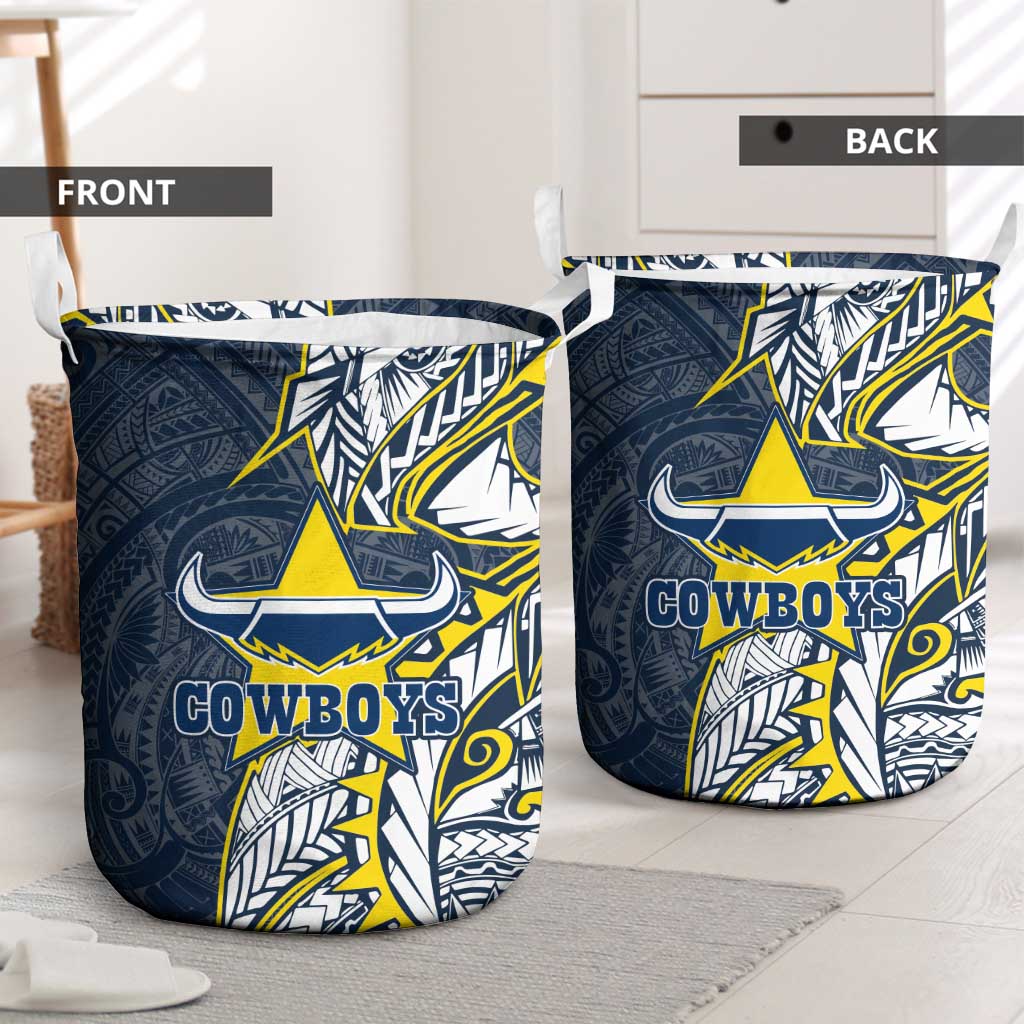 North Queensland Cowboys Laundry Basket Polynesian Tribal Tattoo Pacific Sport Art