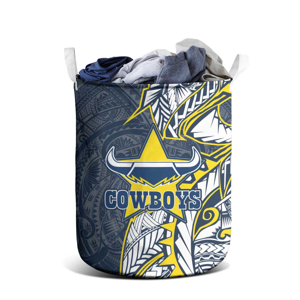 North Queensland Cowboys Laundry Basket Polynesian Tribal Tattoo Pacific Sport Art