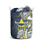 North Queensland Cowboys Laundry Basket Polynesian Tribal Tattoo Pacific Sport Art