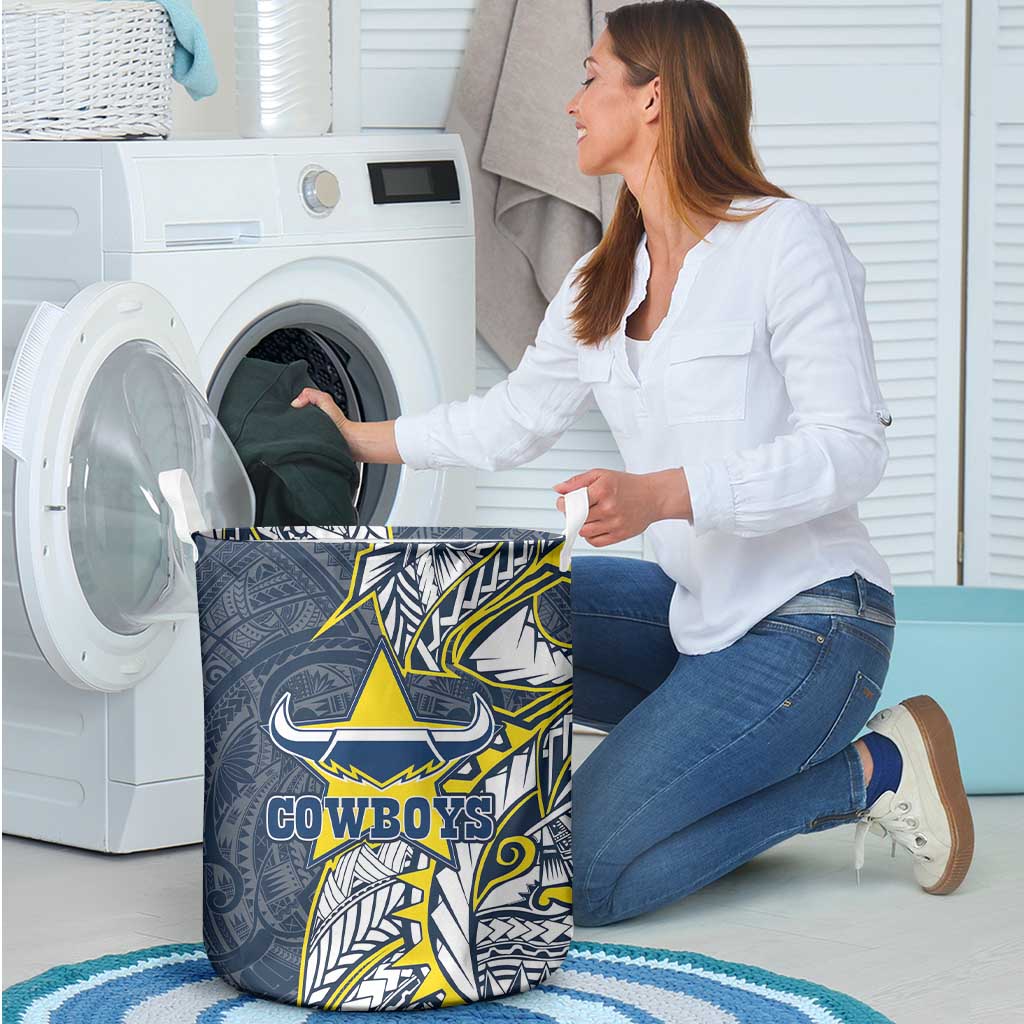 North Queensland Cowboys Laundry Basket Polynesian Tribal Tattoo Pacific Sport Art